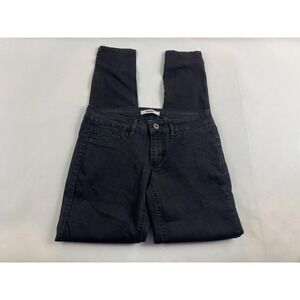 Bongo Jeans Women's Size 5 Black Denim Skinny Leg Pants Pockets Dark Wash Pocket